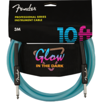 Fender Pro Glow in the Dark Cable, Blue - 10ft