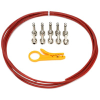 Lava Cable Tightrope Solder-Free Kit Red 10ft