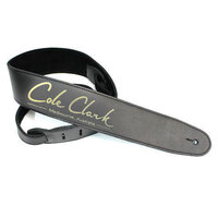 Cole Clark Leather Strap Black Gold Lettering