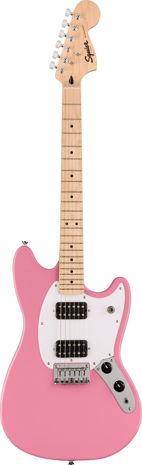 Squier Sonic Mustang HH Flash Pink Bundle