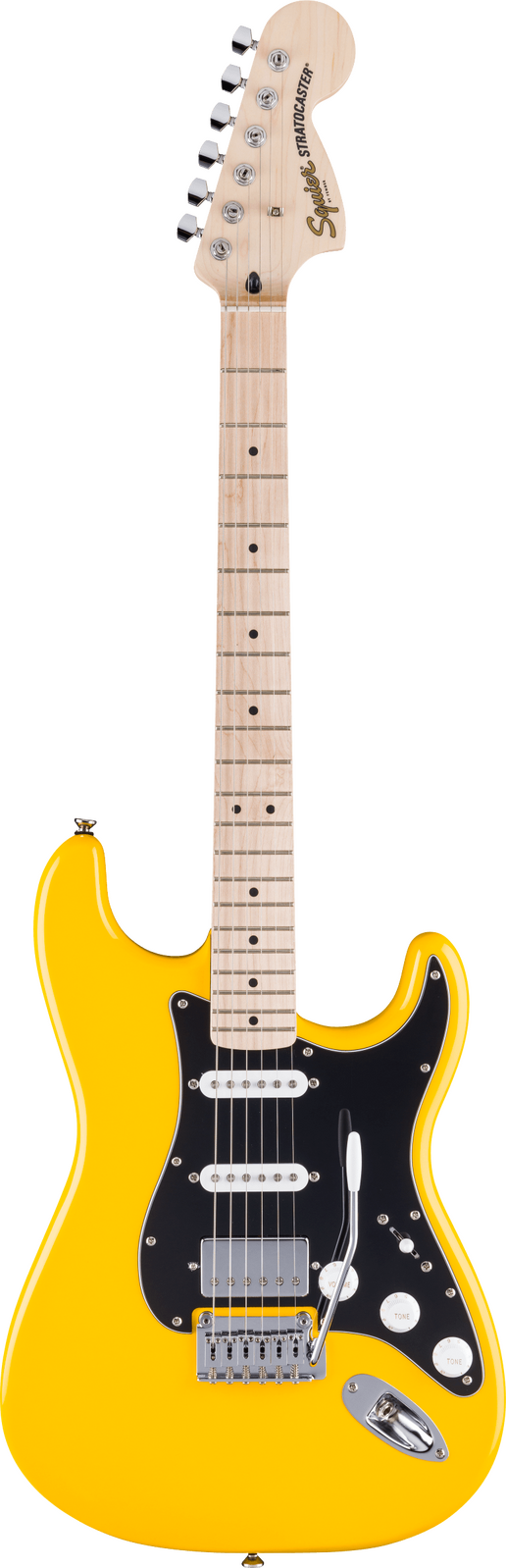 Squier FSR Affinity Stratocaster HSS Graffiti Yellow Bundle