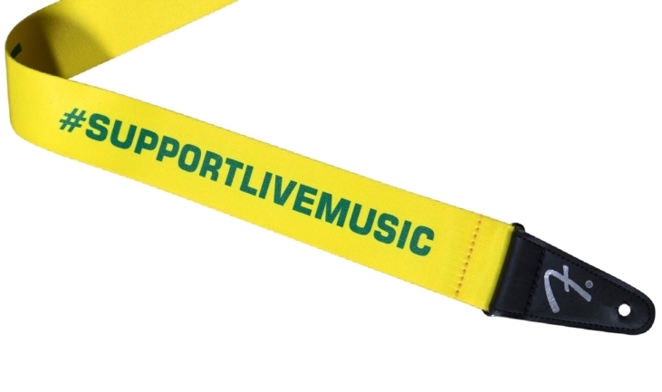 Fender Support Act Charity Strap - Yellow/Green