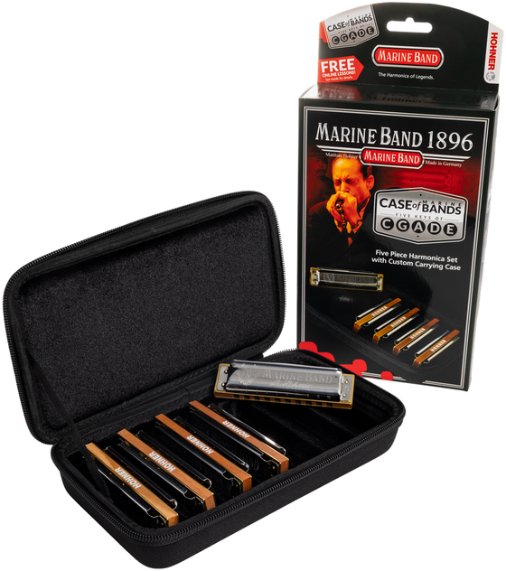 Hohner Marine Band 1896 Harmonica 5 Pack