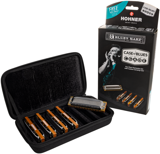 Hohner Blues Harp® Harmonica 5 Pack