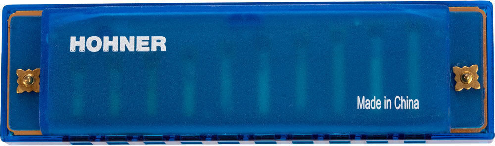 Hohner Kids Clearly Colourful Translucent Harmonica Blue - Key of C
