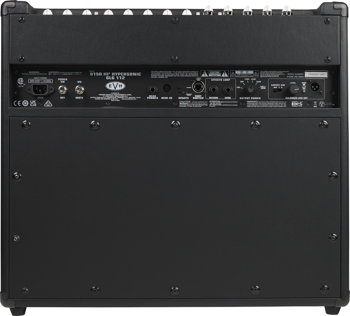 EVH 5150III Hypersonic 6L6 1x12 Combo Black