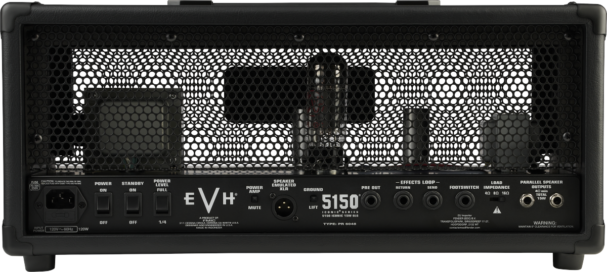 EVH 5150 Iconic Series 15W 6L6 Head Black
