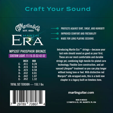 Martin Era Treated Acoustic Custom Light MP535T 11|52