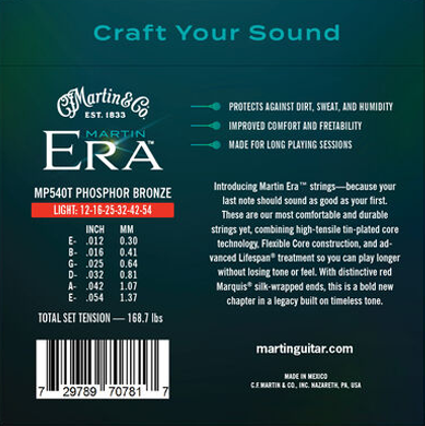 Martin Era Treated Acoustic Light MP540T 12|54