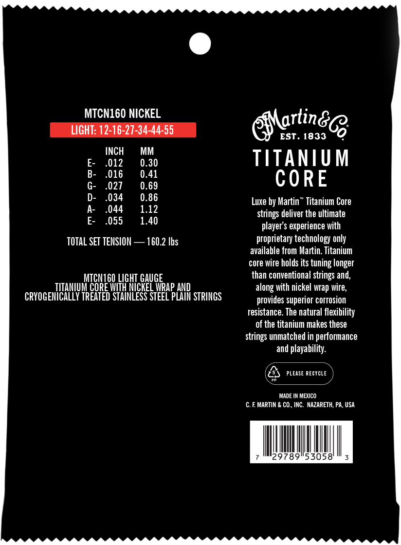Martin Titanium Core MTCN160 12-55