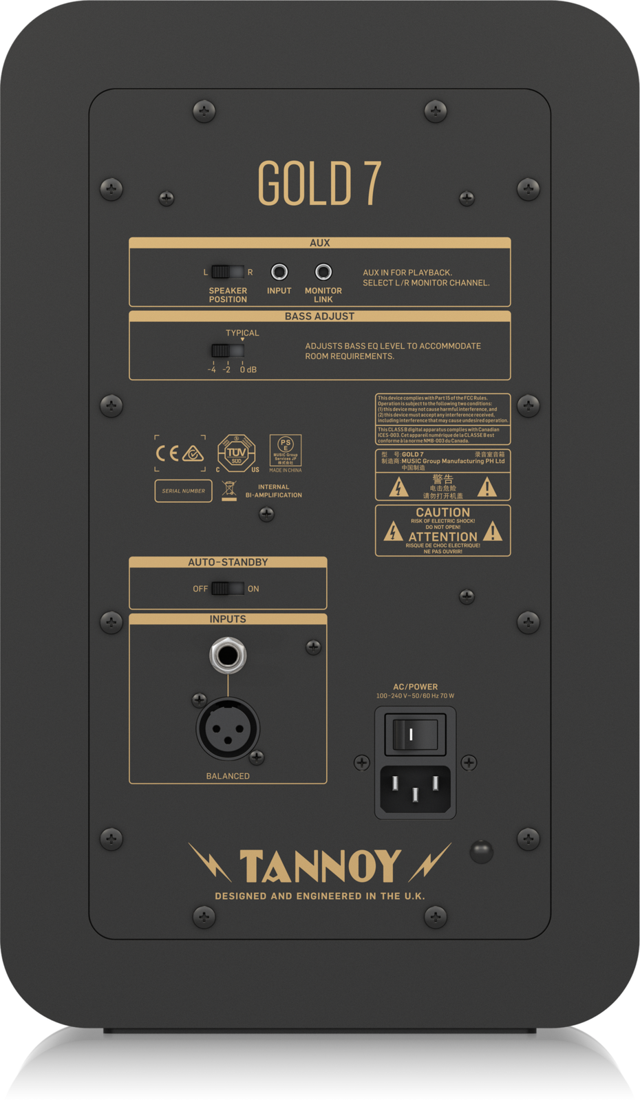 Tannoy Gold 7 Studio Monitor (Each)