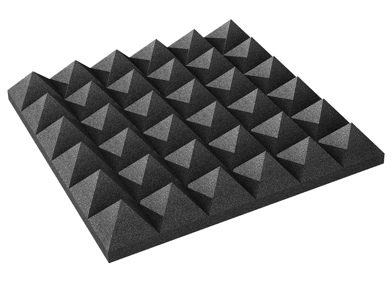 Auralex Studiofoam Pyramid 4x24x24" Charcoal - 6 Pack