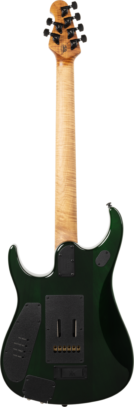 Ernie Ball Music Man JP15 Green Tiger Eye Flame