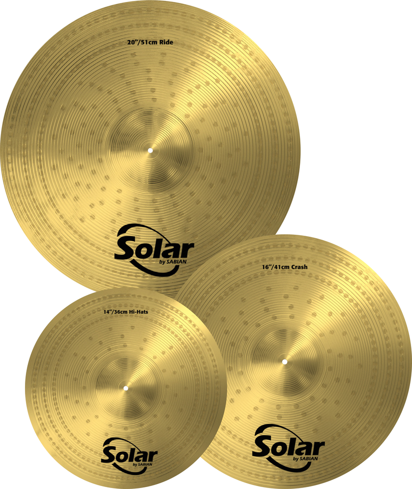 Sabian SOL5003 Solar by Sabian Performance Set 14"/16"/20"