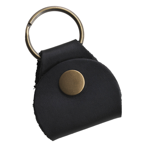 Gibson AKYC-BLK Leather Pickholder Keychain - Black