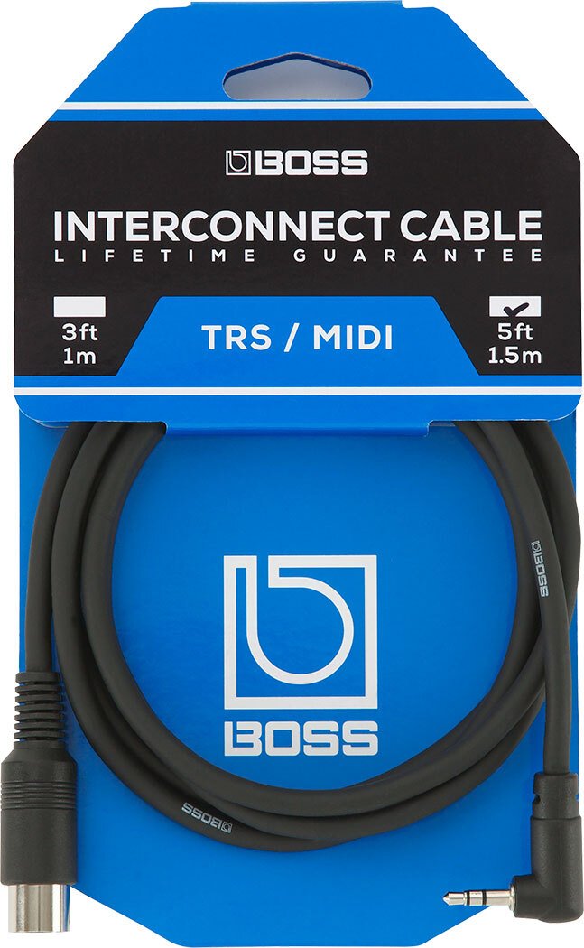 BOSS BMIDI-5-35 MIDI Cable 5pin to Mini TRS 5 ft