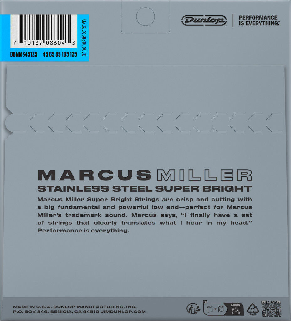 Dunlop Marcus Miller Super Bright™ 5 String 45-125