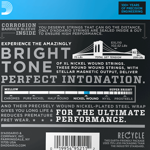 D'Addario EXL110-10P - 10 Pack