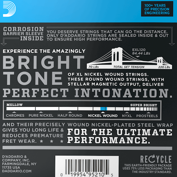 D'Addario EXL120-10P 10 Pack