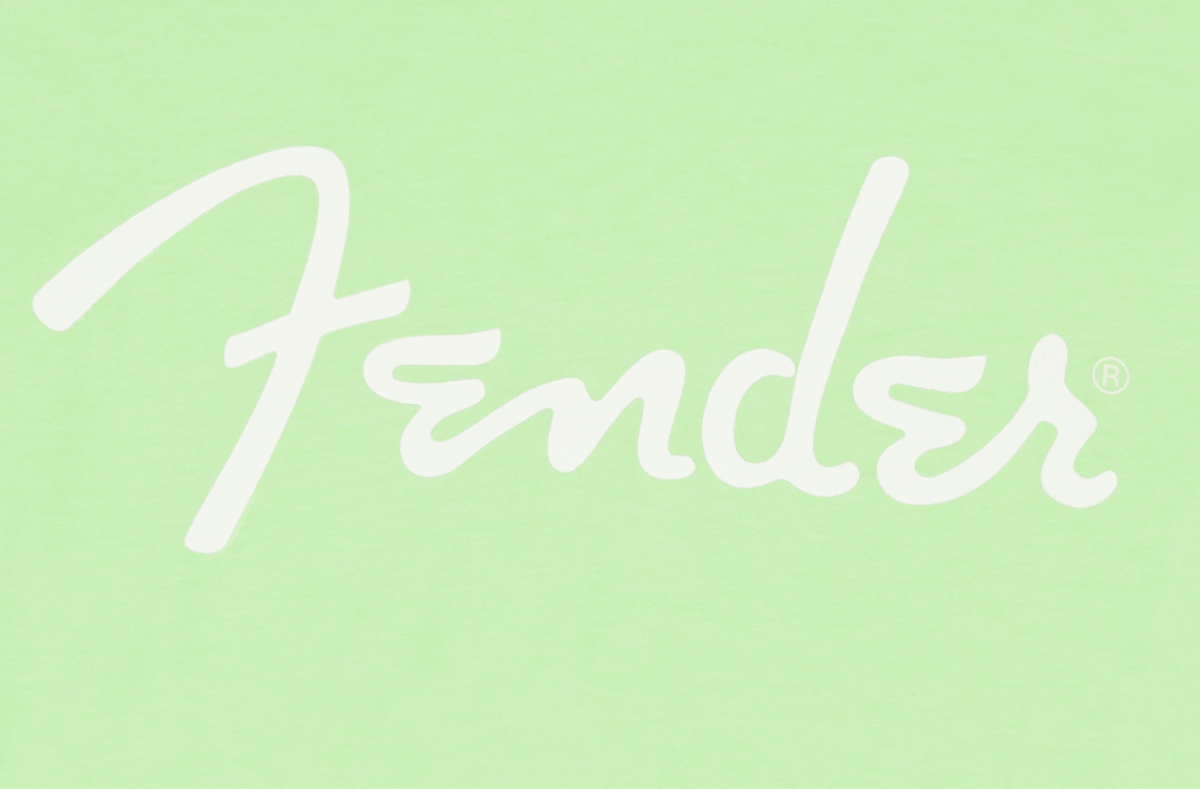 Fender Spaghetti Logo Tee Surf Green