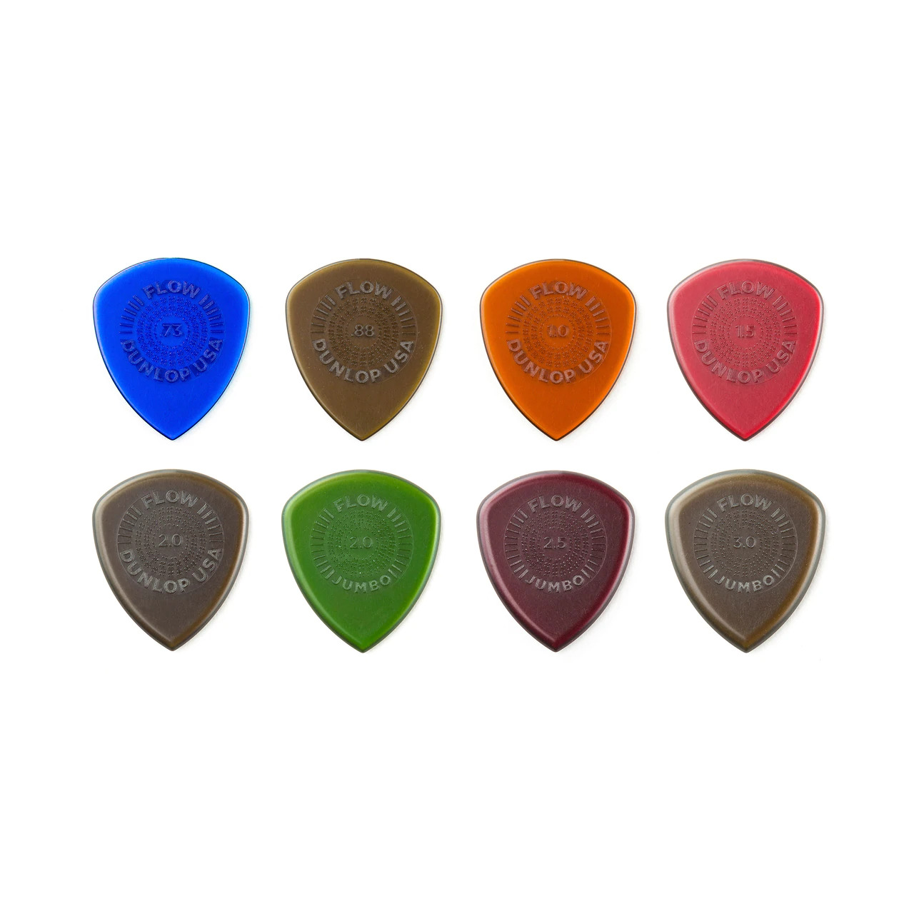 Dunlop PVP114 Flow® Pick Variety - 8 Pack