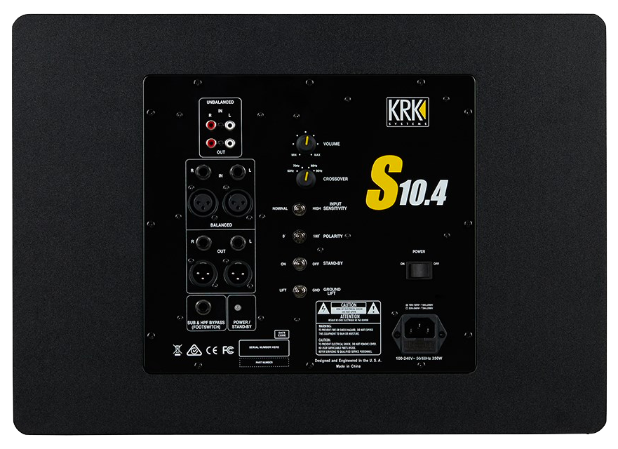 KRK S10.4 10" Powered Studio Subwoofer