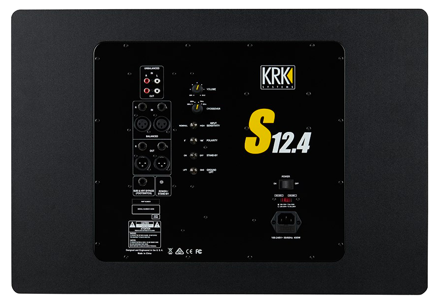 KRK S12.4 12" Powered Studio Subwoofer
