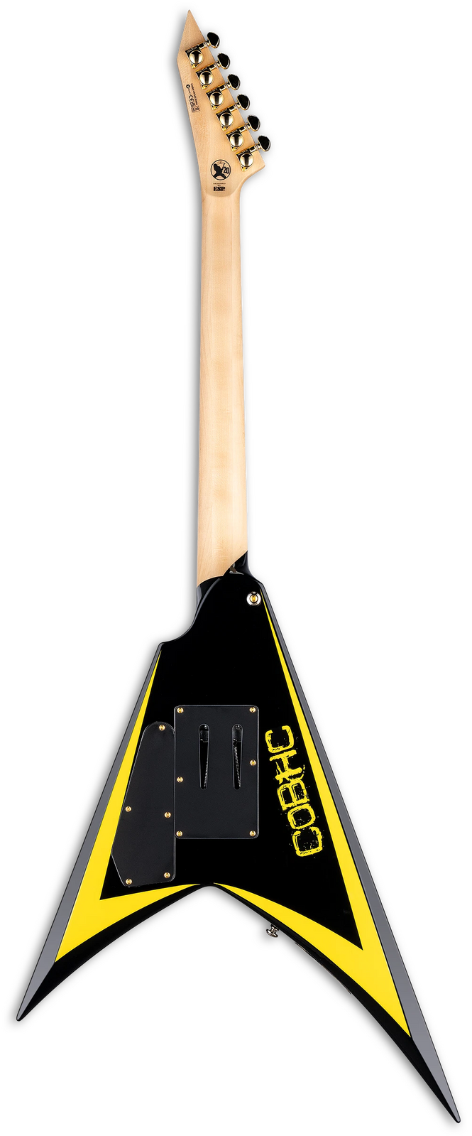 LTD Alexi Arrowhead SE Black w/ Yellow Pinstripe