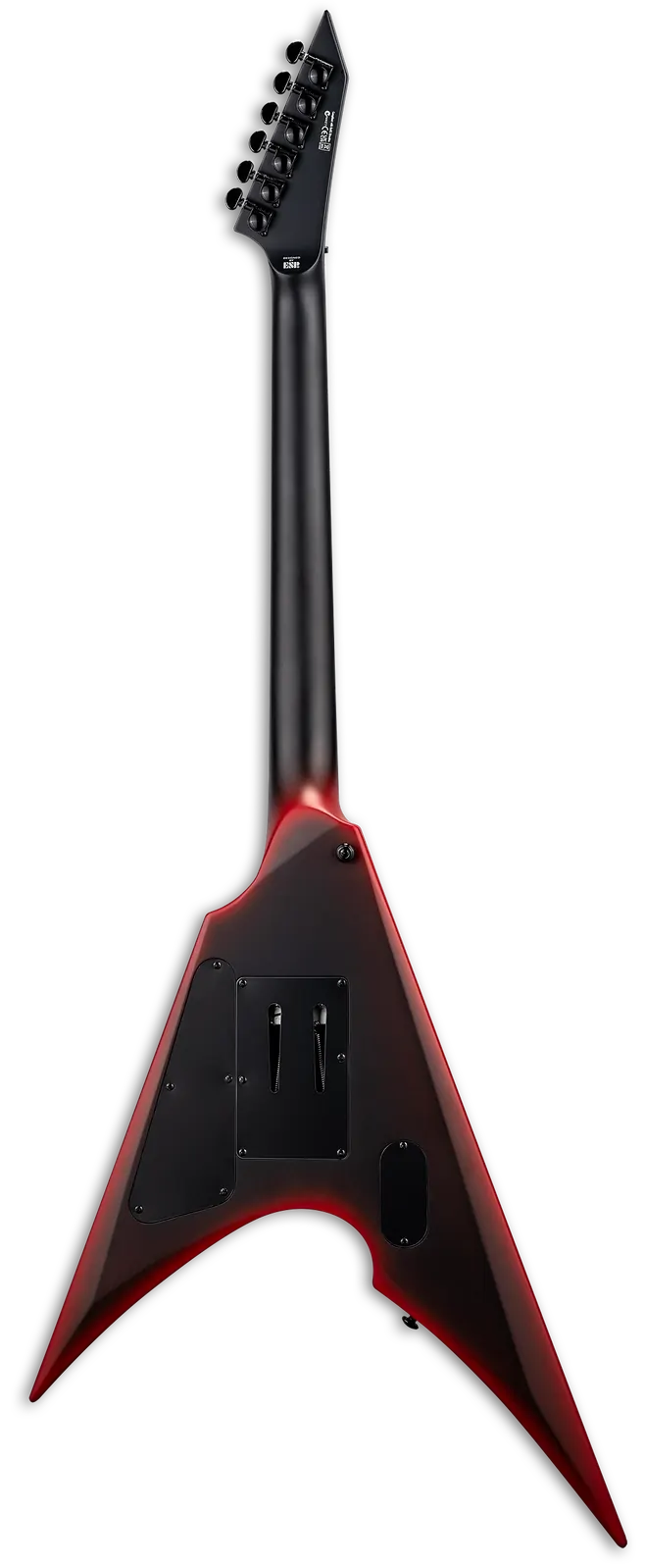 LTD Arrow Black Metal Black Red Burst Satin