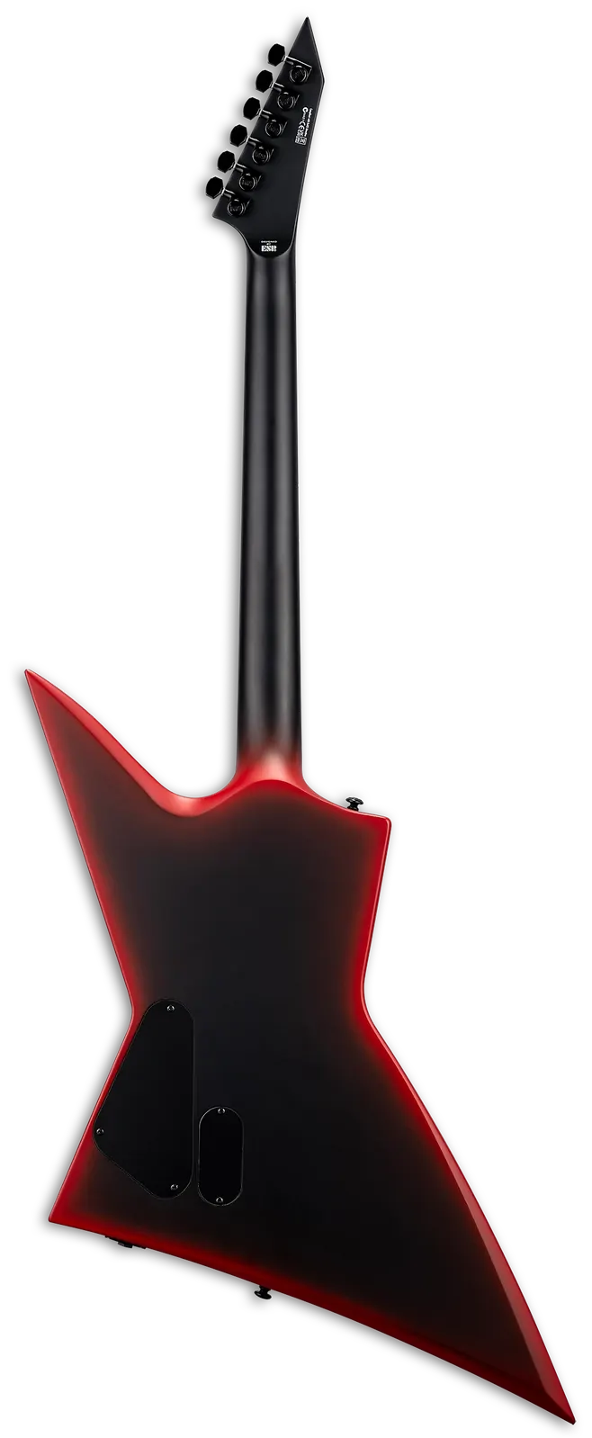 LTD EXL Black Metal Black Red Burst Satin