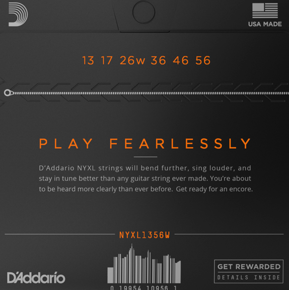 D'Addario NYXL 13-56 Wound 3rd