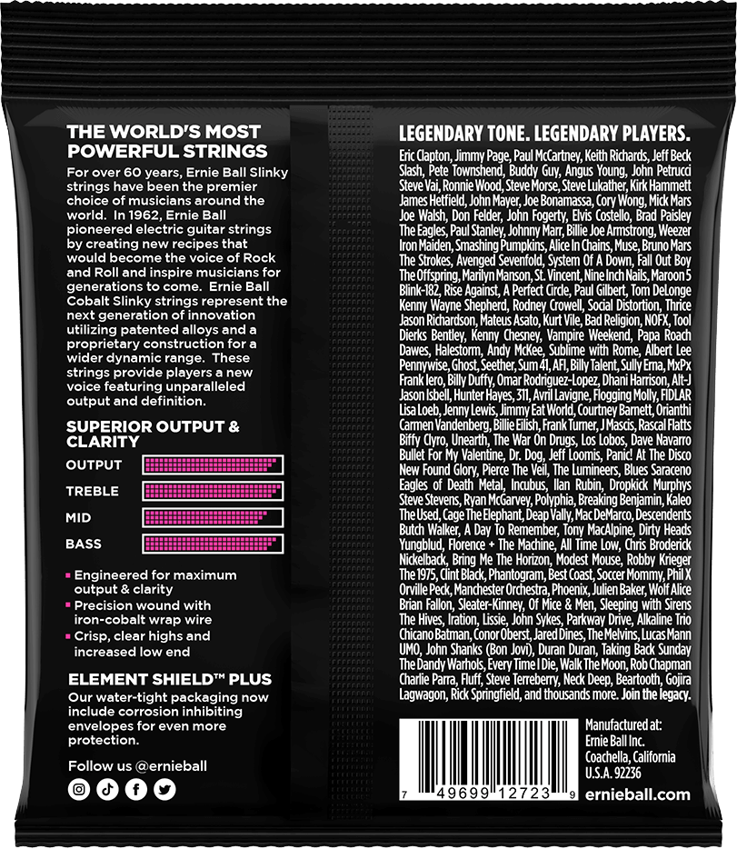 Ernie Ball Cobalt 2723 Super Slinky