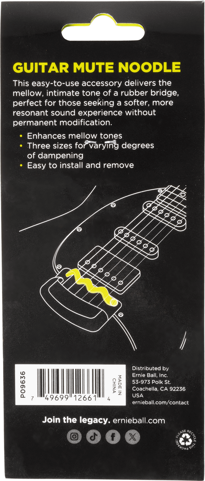 Ernie Ball Mute Noodle - Guitar 3 Pack