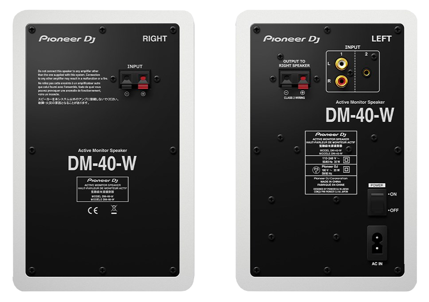 Pioneer DM-40-W 4" Compact Monitor Speaker (Pair)