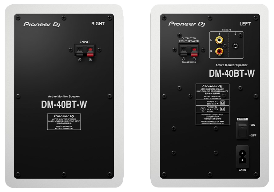 Pioneer DM-40BT-W 4" Bluetooth Monitors (Pair)