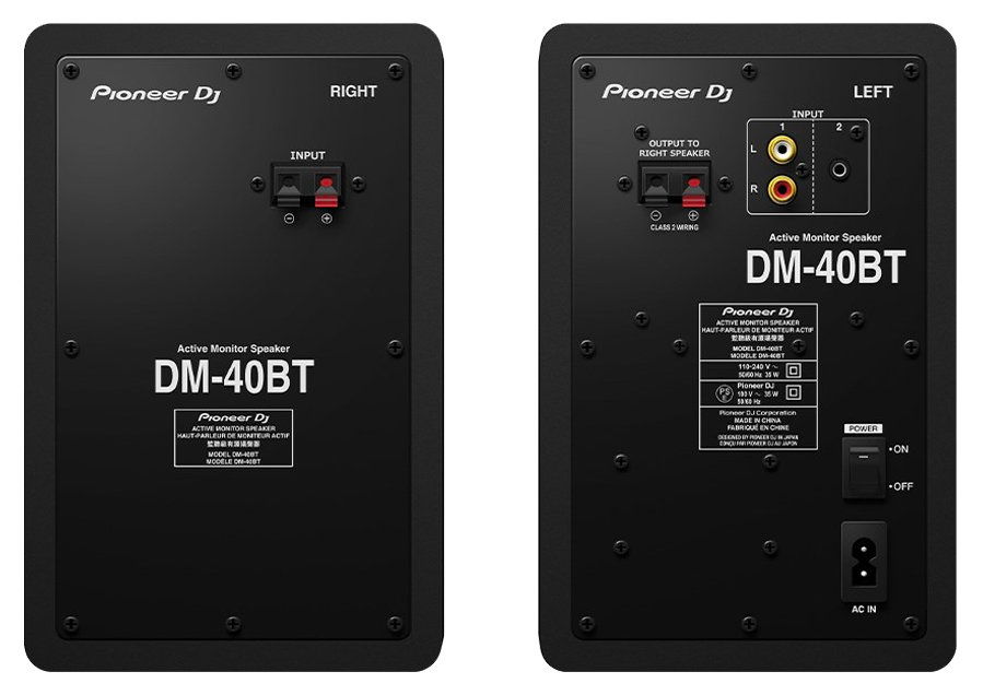Pioneer DM-40BT 4" Bluetooth Monitors (Pair)