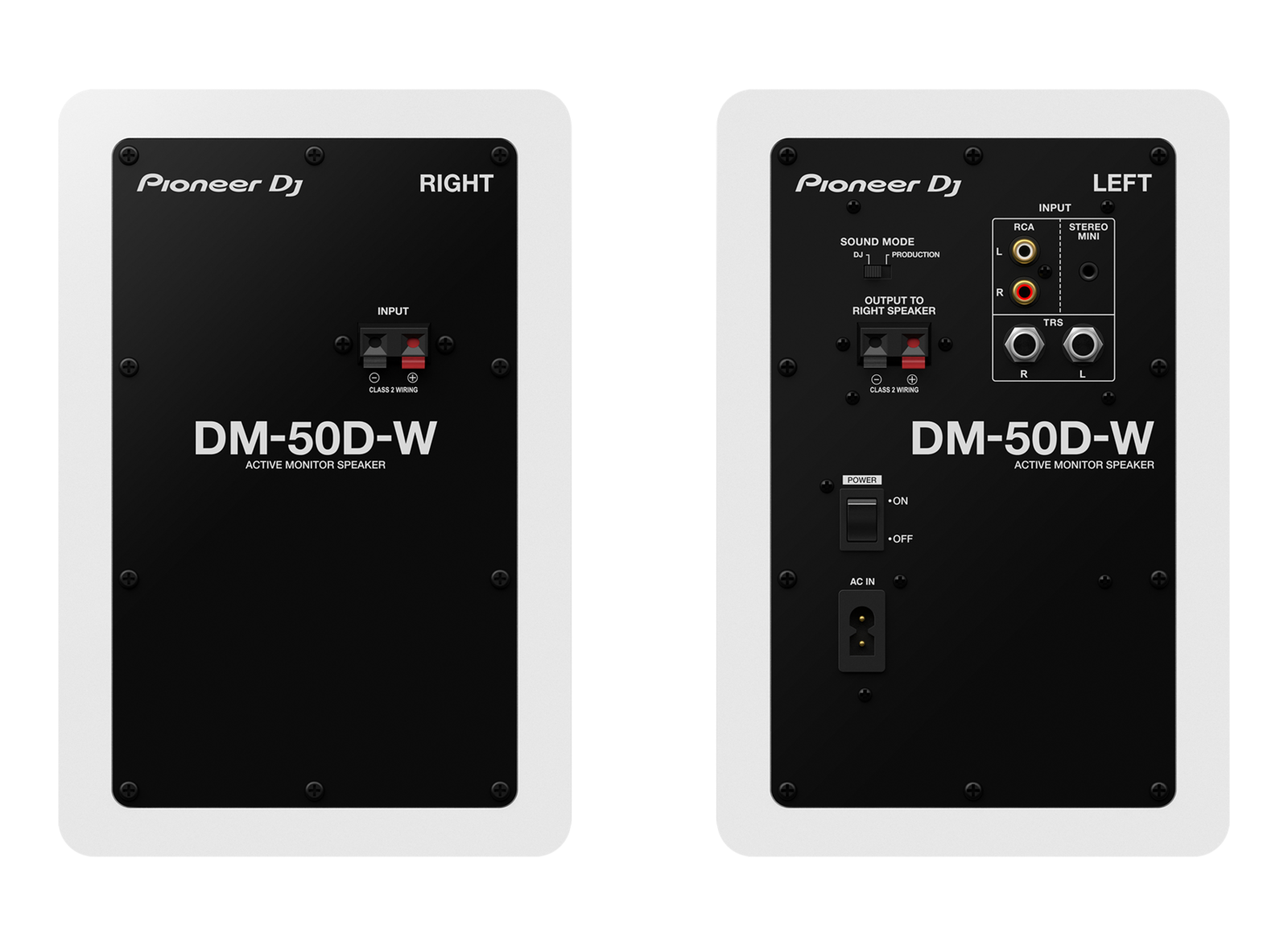 Pioneer DM-50D White (Pair)