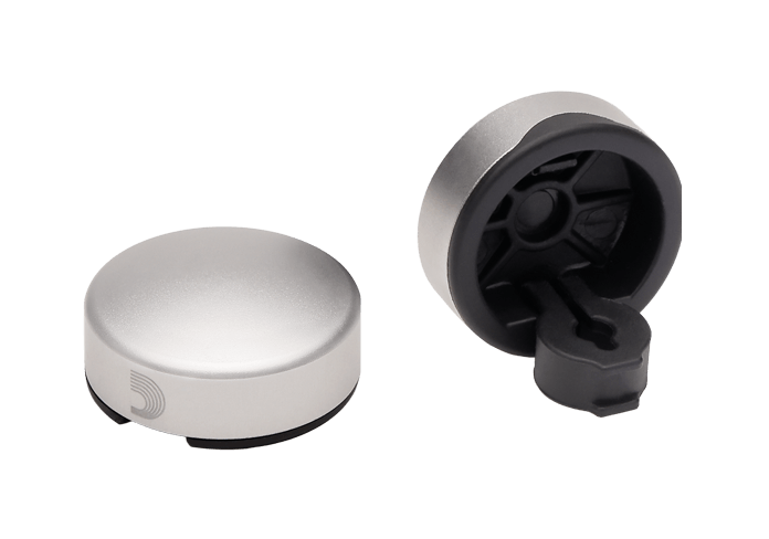 D'Addario XPND Footswitch Toppers Silver - 2 Pack