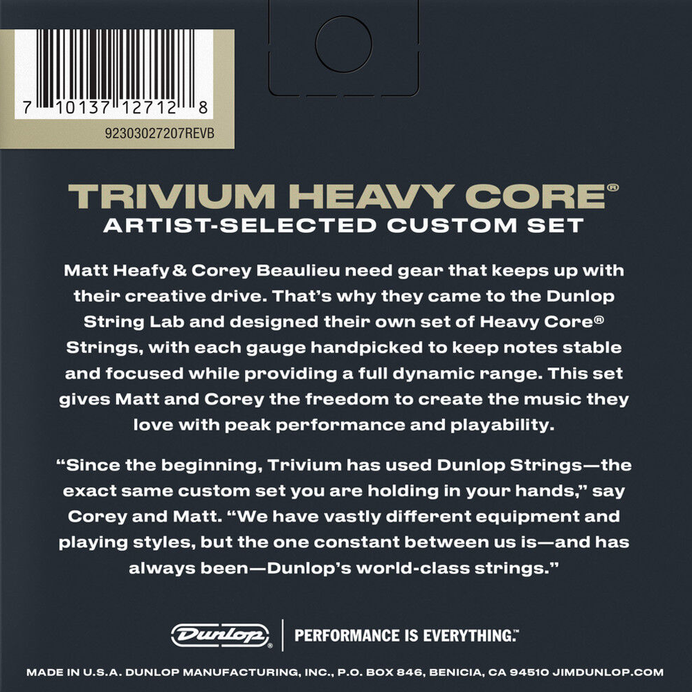 Dunlop TVMN1063-7 Heavy Core Trivium 7-String 10/63