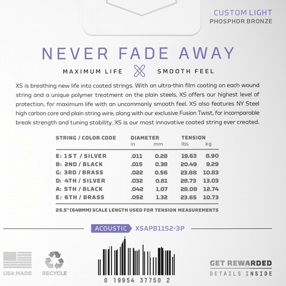 D'Addario XS 11-52 Custom Light Set