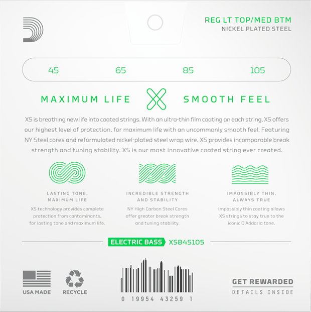 D'Addario XSB45105 XS Nickel 45-105