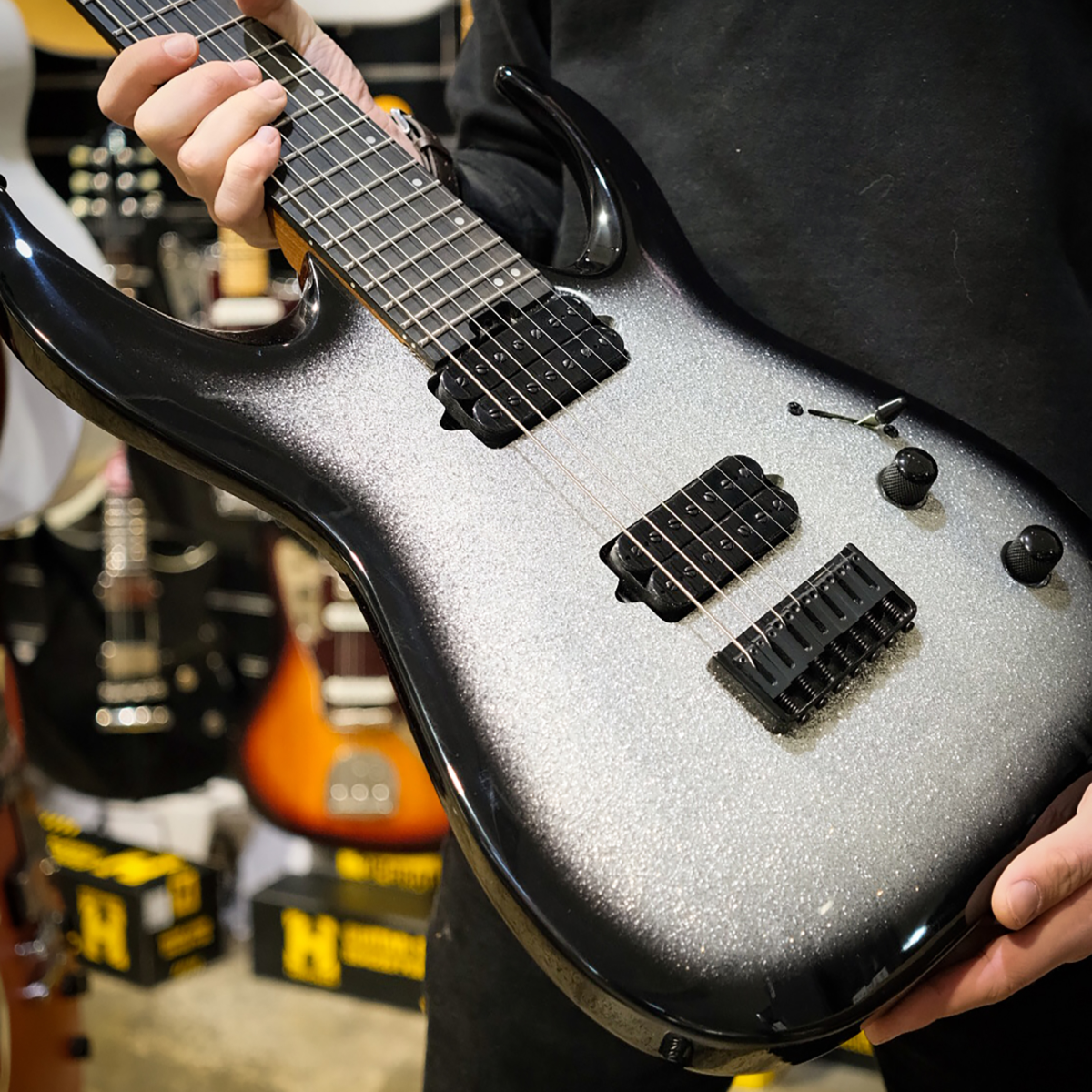 Jackson Pro Plus Misha Mansoor Juggernaut HT7 Silverburst Sparkle