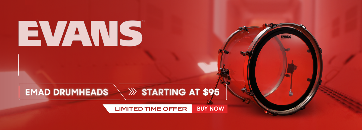 Evans EMAD Drumheads Promo Q3 2026