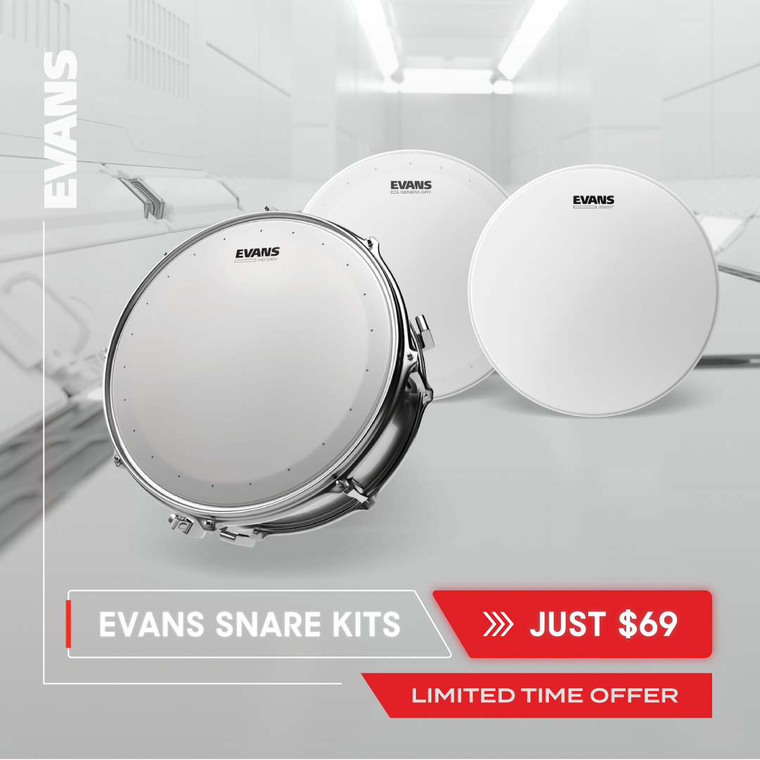 Evans Q2 2026 Snare Head Kits Promo