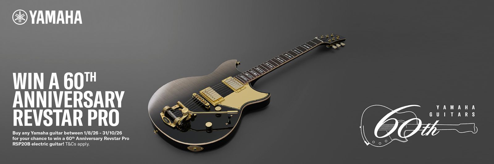 Win a 60th Anniversary Yamaha Revstar Pro