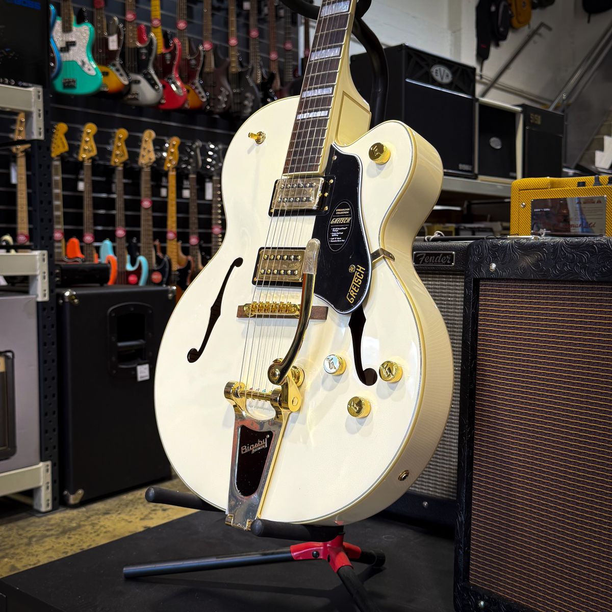 Gretsch G2420TG Streamliner Hollow Body with Bigsby LTD Vintage White - In Store Now!