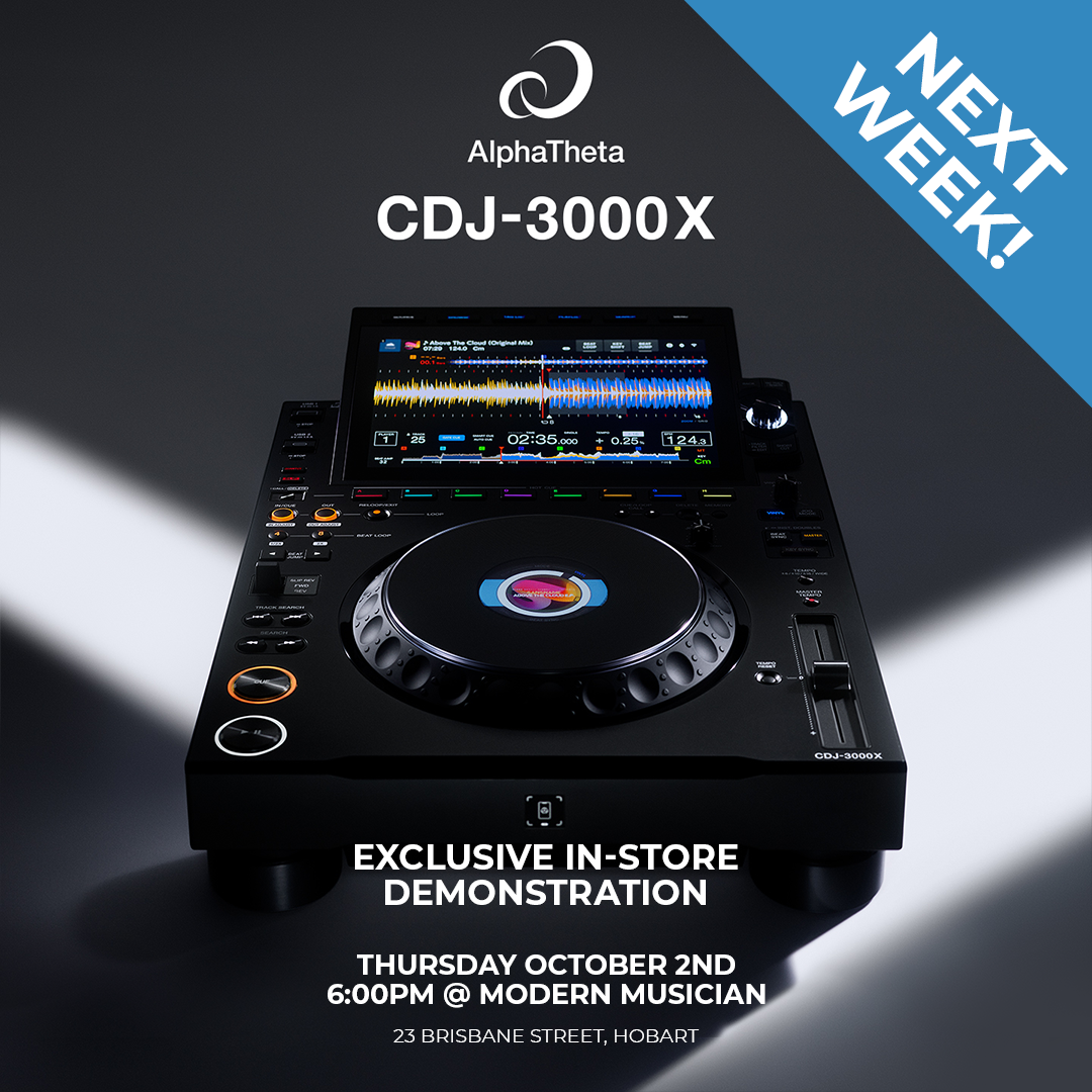 AlphaTheta CDJ-3000X - Hobart In-Store Demo - NEXT WEEK