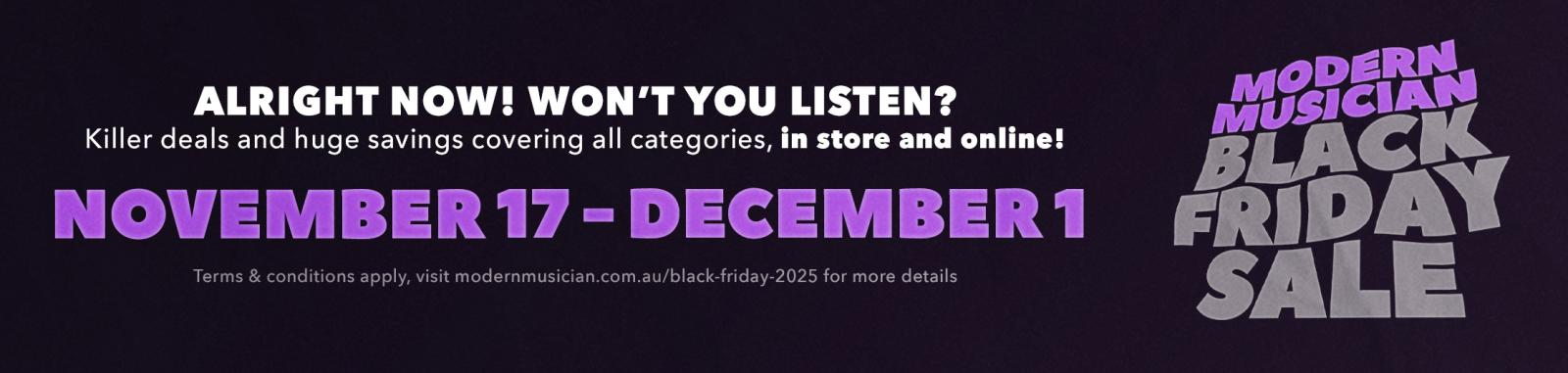 Black Friday at Modern Musician
