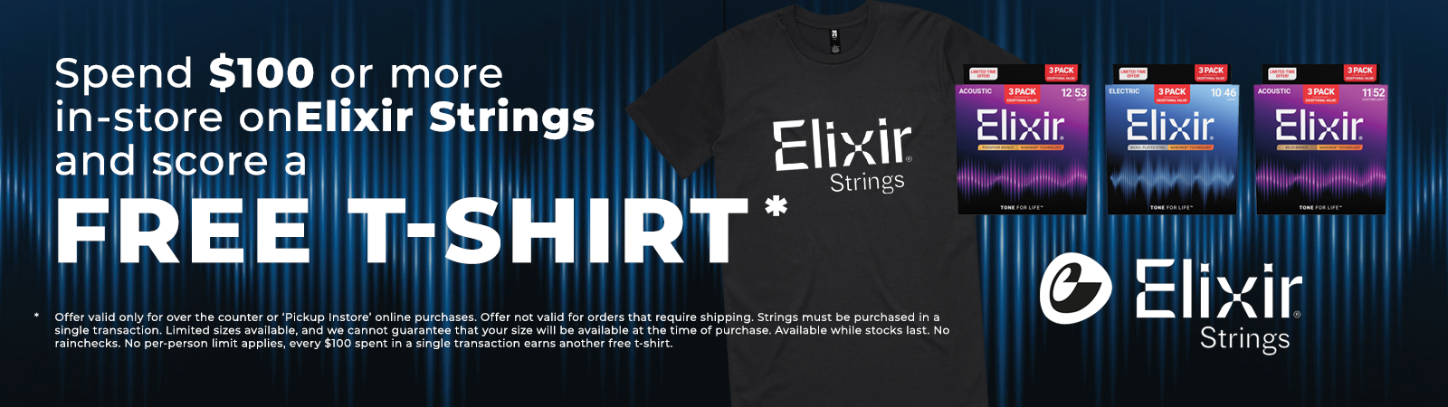 Elixir Free Shirt In-Store Promo
