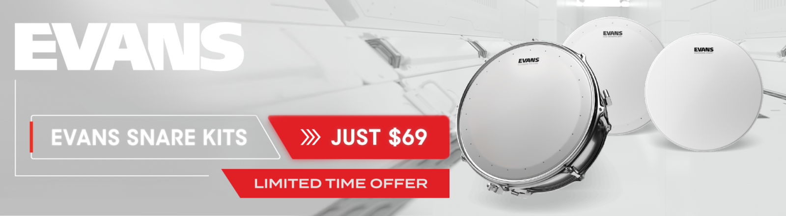 Evans Q2 2026 Snare Head Kits Promo